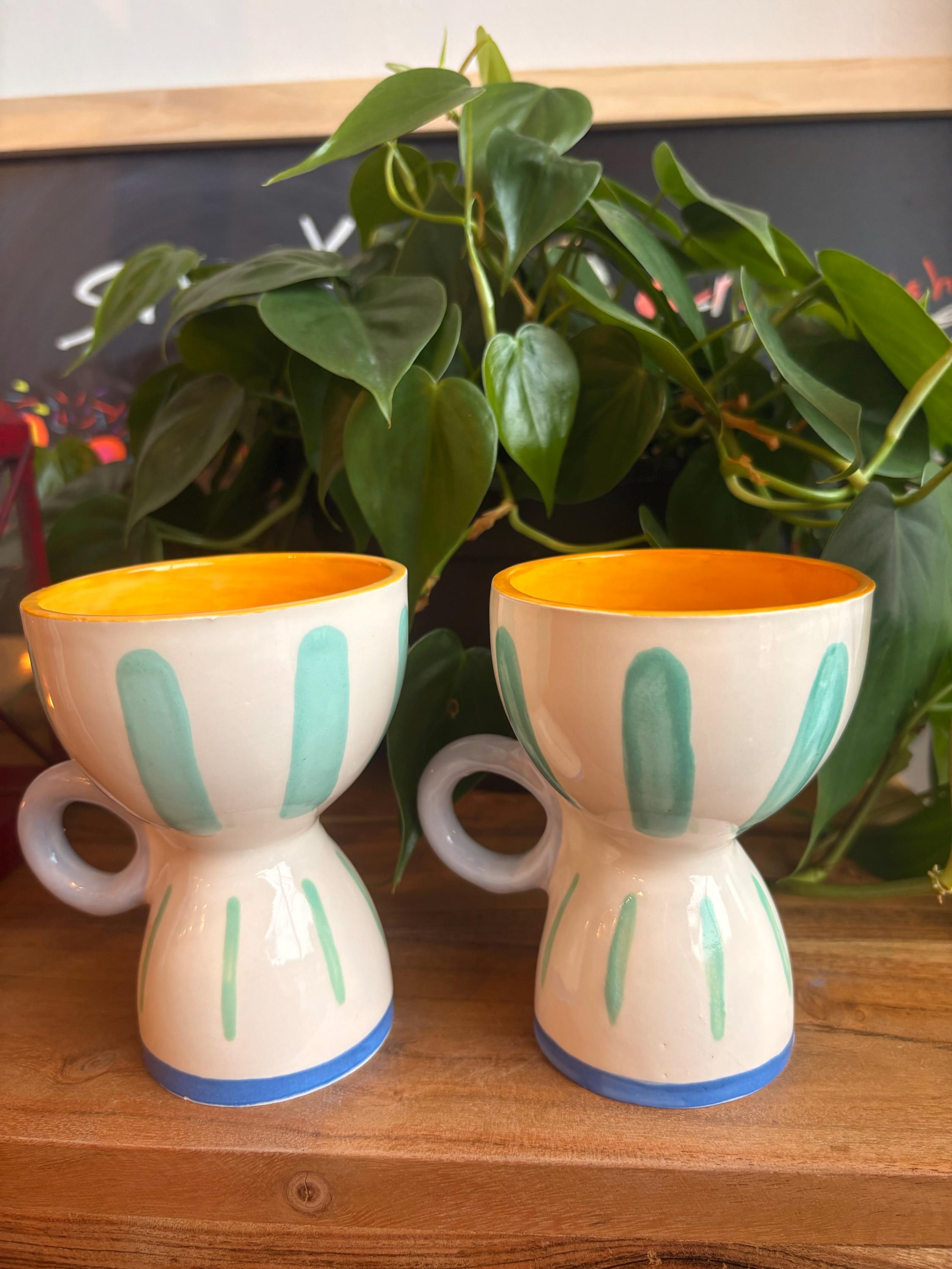 Handcrafted Colorful Mug Handmade Ceramic Mug Handcraft Mug for 3D ...