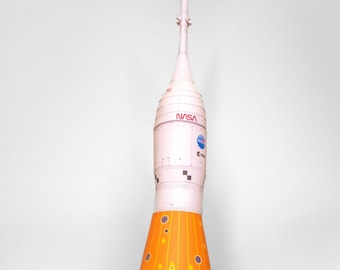 Surf Duke's Artemis 1 Space Launch System (SLS) 3d paper model crafting kit, PDF, plans, print, cut & glue, DIY, paper craft, template