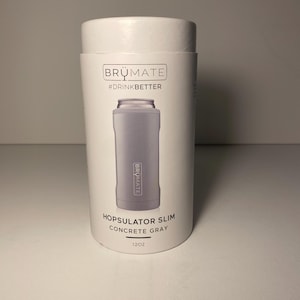NEW Brumate Hopsulator Slim Can Cooler 12 oz- Rose Gold | Concrete Gray