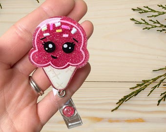 Leuke badgehaspel met ijshoorntje