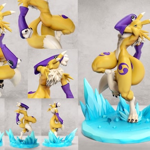 Renamon Ice Smash 3D Printed Figure