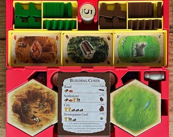 Catan Board Game Organizer – Travel Case for 4th & 5th Edition, 4 or 6 Player Variations