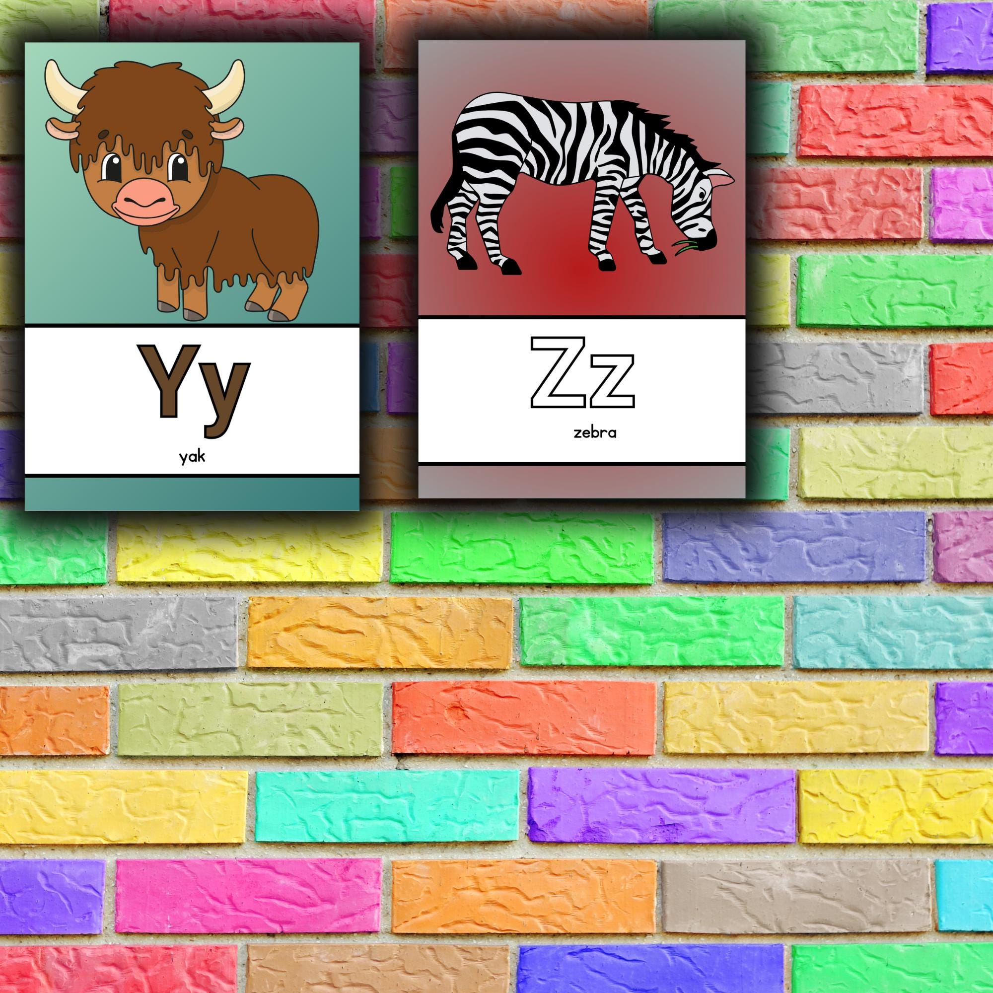 Alphabet Learning Pocket Chart Center - ABC Flash Cards, Letter Games For Toddler, Preschool & Homeschool