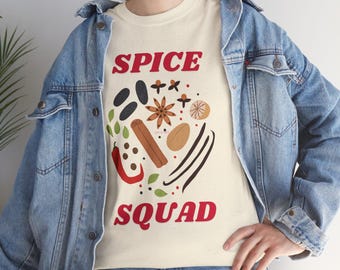 Indiase T-shirt Spice Squad, uniseks zwaar katoenen T-shirt, desi, kerstcadeau, Indiaas