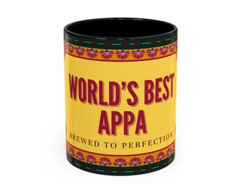 World's Best Appa Mug | Accent Coffee Mug 11oz 15oz, Brewed to Perfection
