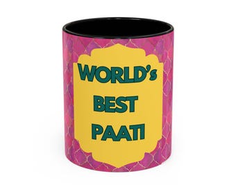 World's Best Paati Tamil Grandmother, Gift for Grandma, Mother's Day Mug, Birthday Present, Kitchen Decor, Grandparent Gift