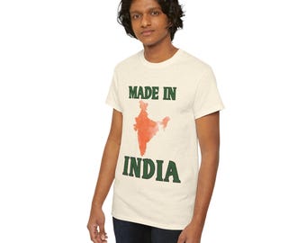 Desi Gift Tshirt - Indian Culture Tee, Made in India Unisex Heavy Cotton Shirt, Ethnic Apparel, South Asian Present, Traditional Clothing