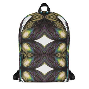 Sac à dos papillon géométrique abstrait avec poche pour ordinateur portable, poche cachée, pochette frontale zippée, cartable d'école, sac de travail, sac à dos de voyage, cadeau