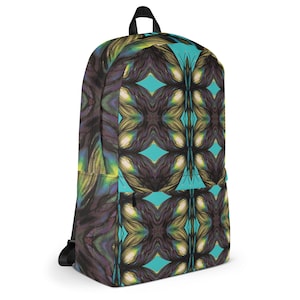 Sac à dos papillon avec poche pour ordinateur portable, poche cachée, pochette frontale avec fermeture éclair, cartable d'école, sac de travail, sac à dos de voyage, sac de sport, cadeau papillon