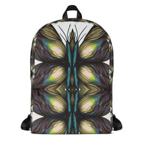 Sac à dos papillon avec poche pour ordinateur portable, poche cachée, pochette frontale avec fermeture éclair, cartable d'école, sac de travail, sac à dos de voyage, sac de sport, cadeau papillon