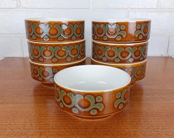 Hornsea Bronte Keramikschüsseln - Vintage englische Mid-Century-Keramik