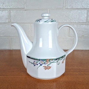 Cafetera Royal Doulton Juno – Tetera de porcelana fina vintage, fabricada en Inglaterra.