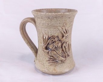 Vintage Frog Mug – Peter Smith Australian Pottery, Handmade Stoneware Cup, Frog Lovers Gift