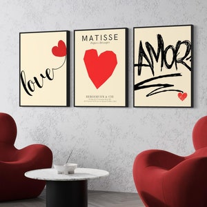 Matisse Art Print - Henri Matisse Wall Art - Romantic Wall Art - Heart Poster -