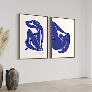 Henri Matisse Mujer Azul - Lienzo Henri Matisse - Arte de pared azul - Cartel de Matisse