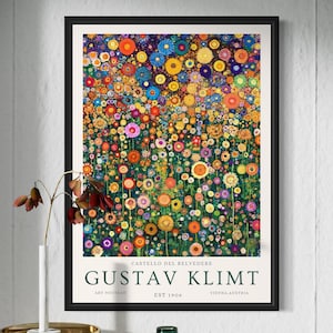Gustav Klimt canvas print - Gustav Klimt poster -Botanical painting - Gustav Klimt painting - Klimt Reproduction