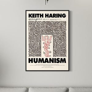 Keith Haring Humanism - Keith Haring wall art - Keith Haring print - Contemporary wall art