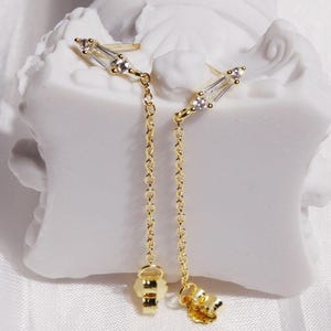 925 Sterlingsilber Quaste Ohrringe Push-Pin-Ohrringe schlichtes Schmuck Brautjungfer Geschenk
