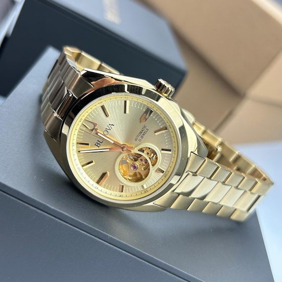 NEW 97A182 Men's Surveyor Classic Automatic Watch Gold Tone Dial 39MM New/Box Gift for him