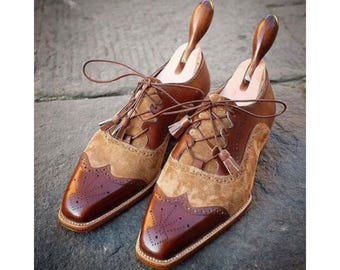 Maßgefertigte, handgefertigte Schuhe mit Fell