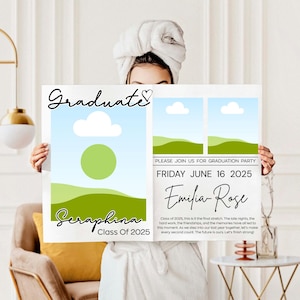 Graduation Newspaper 2025 Mega Bundle Template, Senior Graduation 2025 Design Canva Editable Template, You Did it 2025