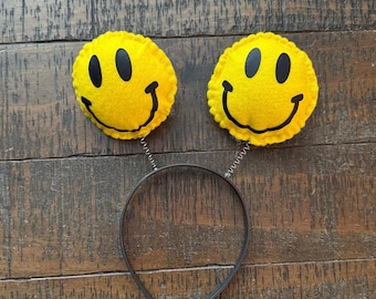 Smiley Face Headband - Head Bopper -Costume