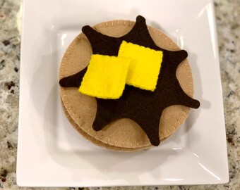 Pancake Felt Set - Pretend Play Felt Food - Handmade