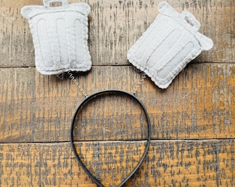 Trash Can Felt  Head Bopper - Head Band - Costume - Hair Accessories