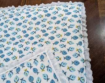 Manta para bebé: edredón de pesca, edredón navideño, manta acolchada para bebé, edredón de algodón, manta para cuna, ropa de cama para cuna, tapete de juego acolchado
