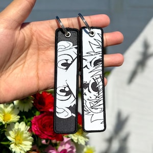 Anime Embroidered Keychain - Double Sided Jet Tag