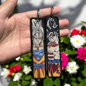 Anime Embroidered Keychain - Double Sided Jet Tag