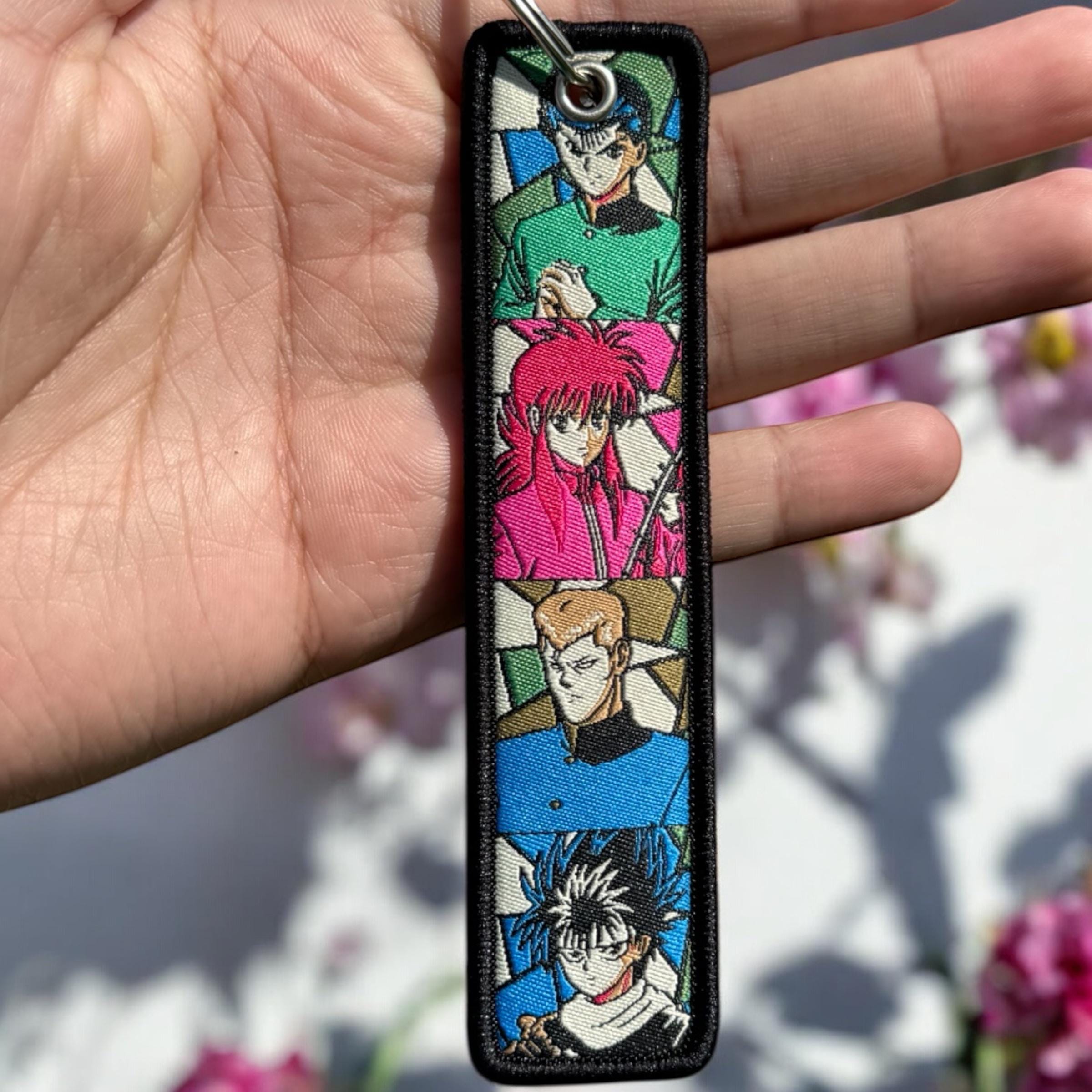 Jet Tag Keychains Inuyasha Anime Embroidered Keychain - Double Sided Jet Tag - Etsy