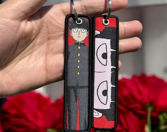 Anime Keychain - Double Sided Jet Tag (Embroidered)