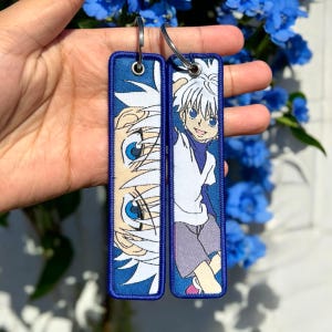 Anime Embroidered Keychain - Double Sided Jet Tag