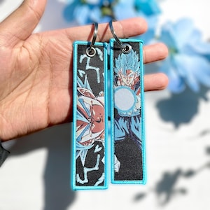 Anime Embroidered Keychain - Double Sided Jet Tag