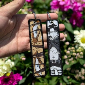 Anime Embroidered Keychain - Double Sided Jet Tag