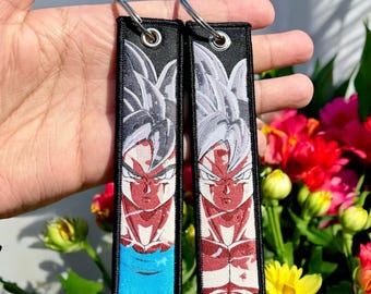 Anime Keychain - Double Sided Embroidered Jet Tag