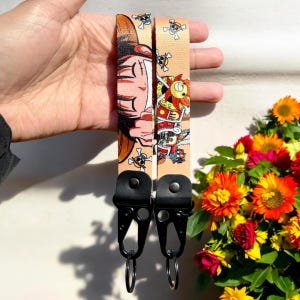 Anime Keychain Strap - Durable Anime Keyring Lanyard