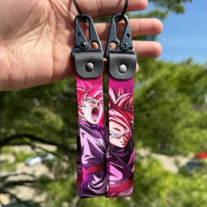 Anime Keychain Strap - Durable Anime Keyring Lanyard