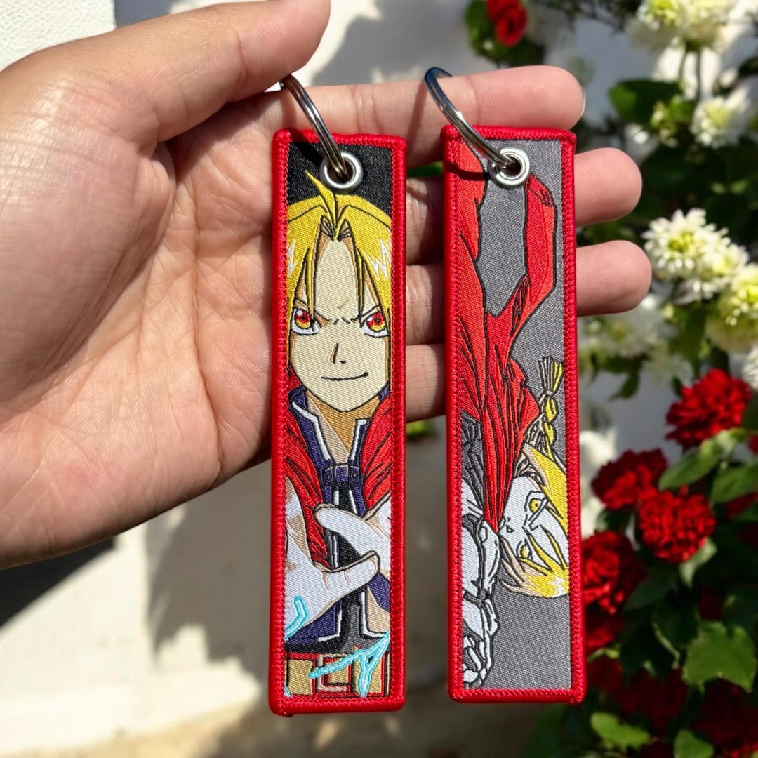 Jet Tag Keychains Inuyasha Anime Embroidered Keychain - Double Sided Jet Tag - Etsy