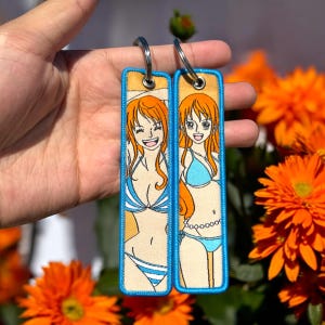 Anime Embroidered Keychain - Double Sided Jet Tag