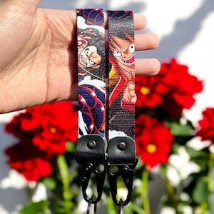 Anime Keychain Strap - Durable Anime Keyring Lanyard