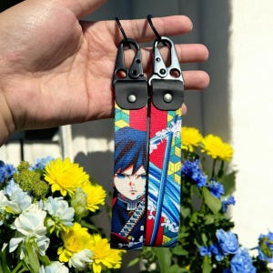 Anime Keychain Strap - Durable Anime Keyring Lanyard