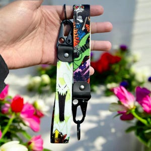 Anime Keychain Strap - Durable Anime Keyring Lanyard
