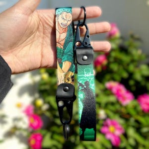 Anime Keychain Strap - Durable Anime Keyring Lanyard