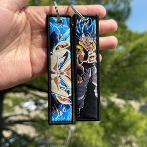 Anime Embroidered Keychain - Double Sided Jet Tag