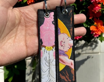 Anime Keychain - Double Sided Embroidered Jet Tag