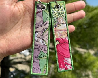 Anime Embroidered Keychain - Double Sided Jet Tag