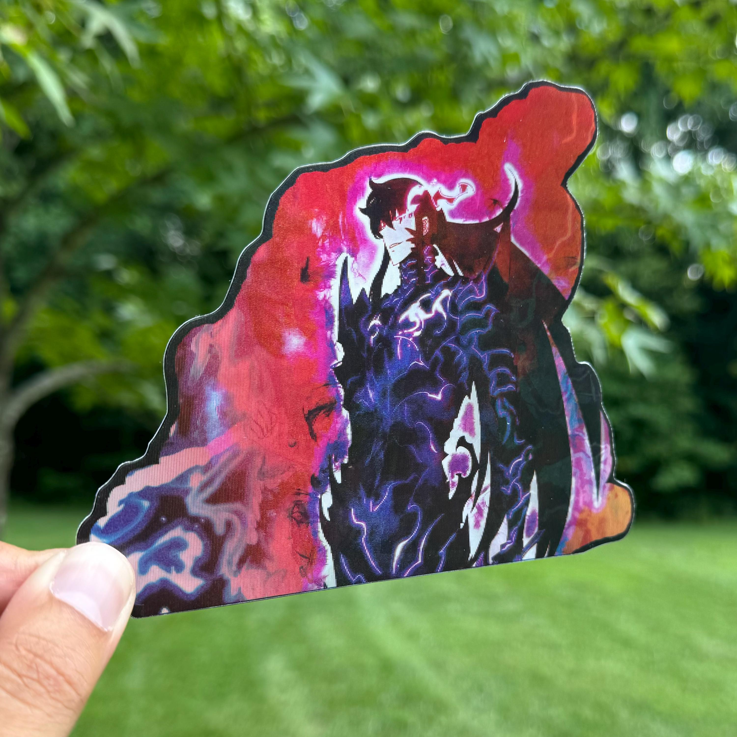 Solo Leveling Anime Motion Sticker - Waterproof/UV Resistant Anime Decal