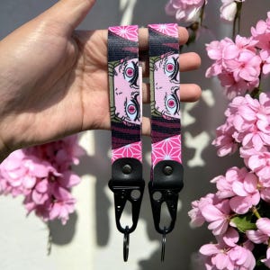 Anime Keychain Strap - Durable Anime Keyring Lanyard